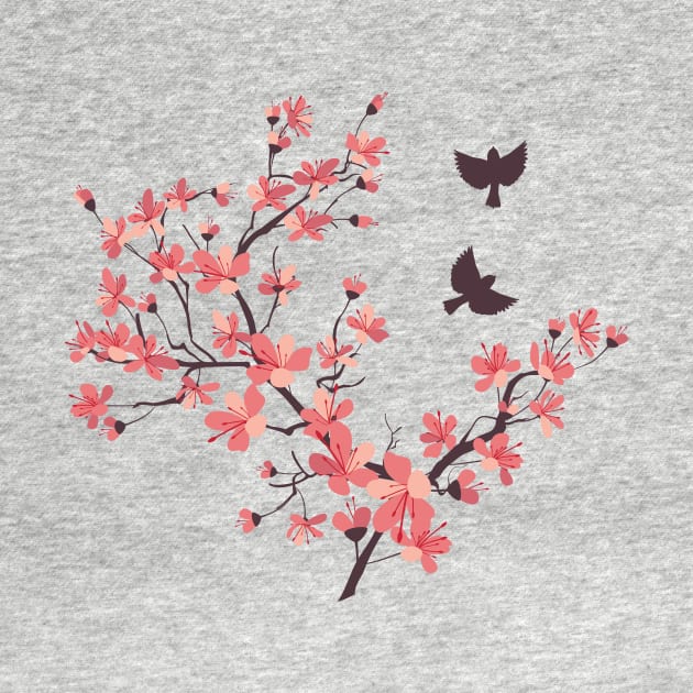 Cherry Blossom Bird Blast! by SWON Design